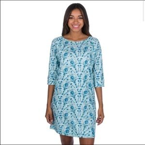 Lauren James printed slub dress